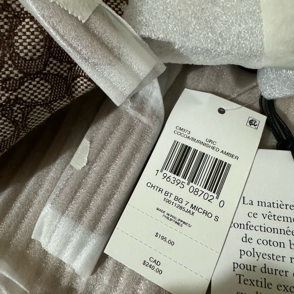 🥰 Coach Charter Belt Bag 7 In Micro Signature Jacquard Cocoa/Burnished Amber - Picture 8 of 11